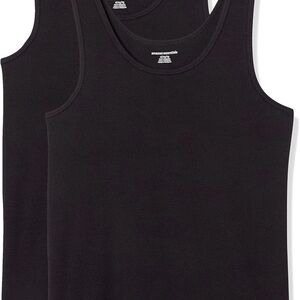 THREE PACK - Amazon Essentials Black Tank Tops XL